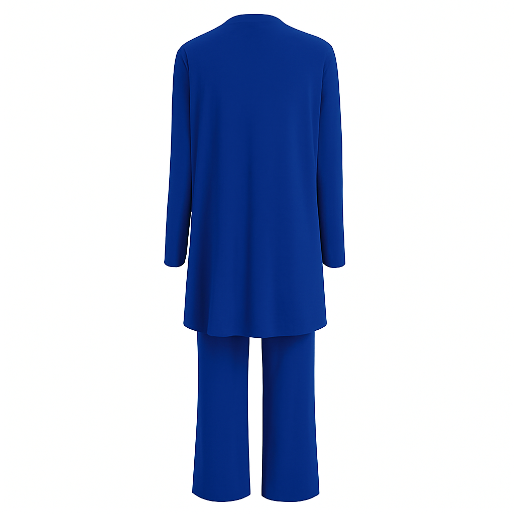 Women's 3-Piece Blazer Set Wide-Leg Pants Vest Office Business Casual Coordinated Outfit - Victrafia