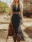 Women's Boho Lace Sleeveless Midi Dress Wedding Guest Garden Party Country Concert - Victrafia