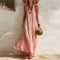 Women's Boho Maxi Dress Sleeveless Flowy U-Neck Beach Vacation Summer Casual - Victrafia