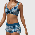 Women's Camo Two-Piece Swimsuit Sporty Bikini Set Beach Vacation - Victrafia
