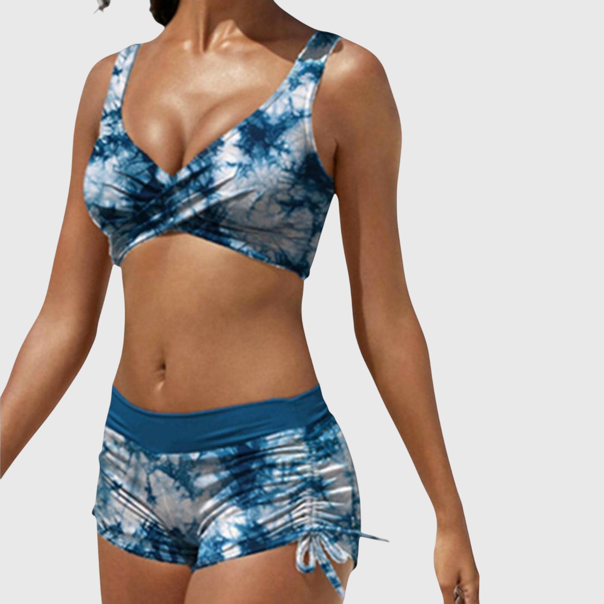 Women's Camo Two-Piece Swimsuit Sporty Bikini Set Beach Vacation - Victrafia