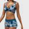 Women's Camo Two-Piece Swimsuit Sporty Bikini Set Beach Vacation - Victrafia