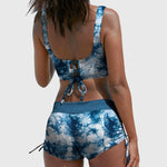 Women's Camo Two-Piece Swimsuit Sporty Bikini Set Beach Vacation - Victrafia