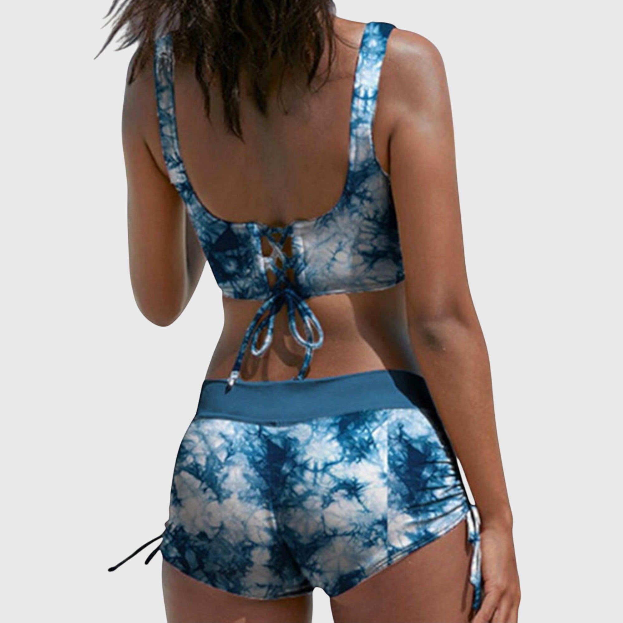 Women's Camo Two-Piece Swimsuit Sporty Bikini Set Beach Vacation - Victrafia