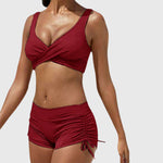 Women's Camo Two-Piece Swimsuit Sporty Bikini Set Beach Vacation - Victrafia