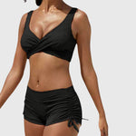 Women's Camo Two-Piece Swimsuit Sporty Bikini Set Beach Vacation - Victrafia