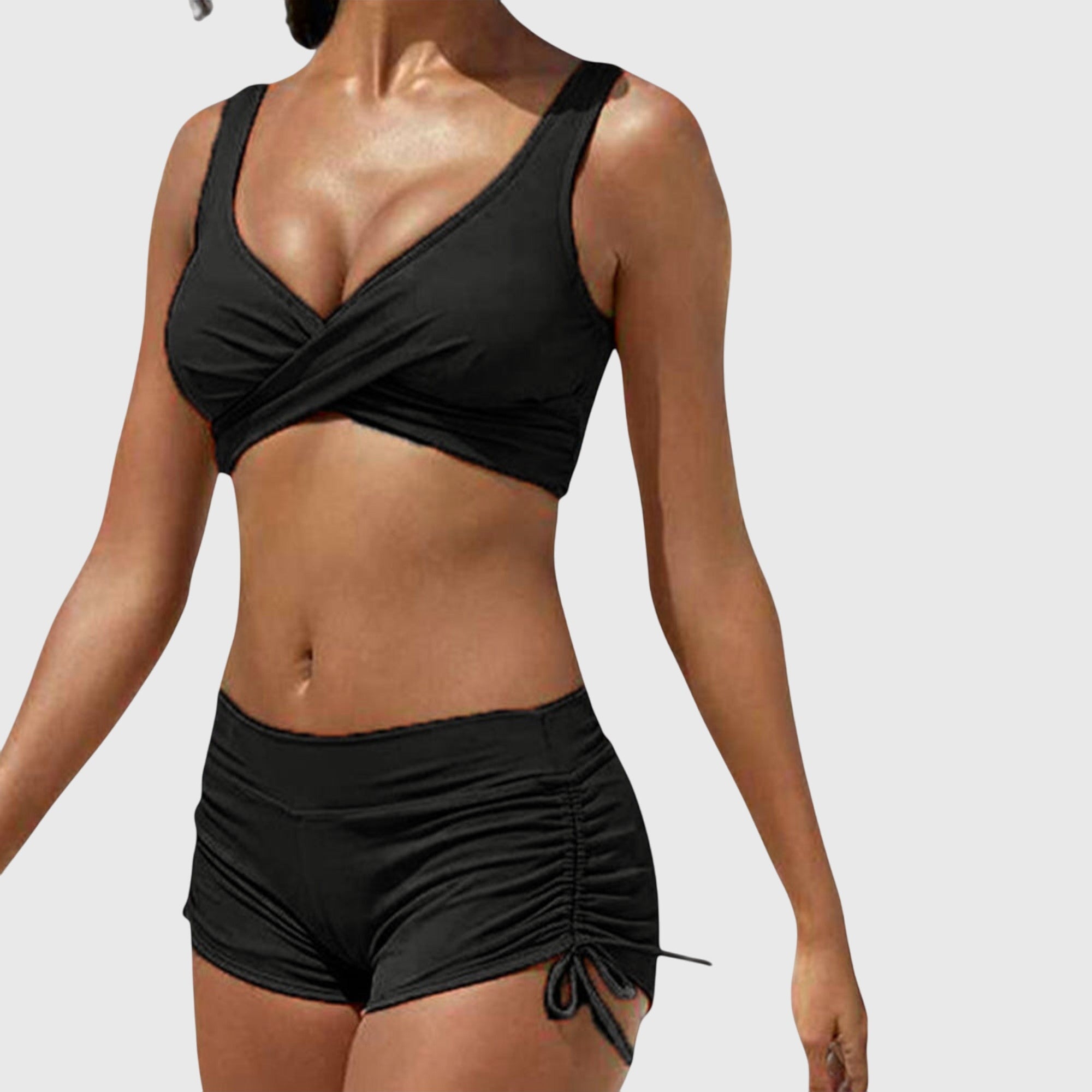 Women's Camo Two-Piece Swimsuit Sporty Bikini Set Beach Vacation - Victrafia