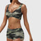 Women's Camo Two-Piece Swimsuit Sporty Bikini Set Beach Vacation - Victrafia