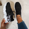 Women's Chunky Sneakers Lace-Up Breathable Mesh Running Walking Casual - Victrafia