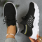 Women's Chunky Sneakers Lace-Up Breathable Mesh Running Walking Casual - Victrafia