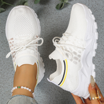 Women's Chunky Sneakers Lace-Up Breathable Mesh Running Walking Casual - Victrafia