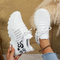 Women's Chunky Sneakers Lace-Up Breathable Mesh Running Walking Casual - Victrafia