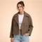 Women's Double-Breasted Short Coat Cropped Peacoat Fall Winter Casual - Victrafia