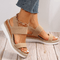 Women's Espadrille Wedge Sandals Platform Elastic Strap Summer Casual Beach - Victrafia