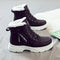 Women's Fleece Lined Ankle Boots Lace-Up Platform Snow Boots Cushioned Winter - Victrafia