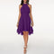 Women's Halter Neck Mini Dress Ruffle Tiered Cocktail Party Evening - Victrafia