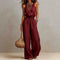 Women's Halter Neck Wide Leg Jumpsuit Casual Summer Vacation One-Piece - Victrafia