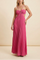 Women's Halter Pleated Maxi Dress Wedding Guest Formal Evening Gown Backless Prom - Victrafia