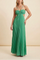 Women's Halter Pleated Maxi Dress Wedding Guest Formal Evening Gown Backless Prom - Victrafia