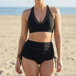 Women's High-Waisted Bikini Set Tummy Control Two-Piece Swimsuit Beach Vacation - Victrafia