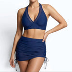 Women's High-Waisted Bikini Set Tummy Control Two-Piece Swimsuit Beach Vacation - Victrafia