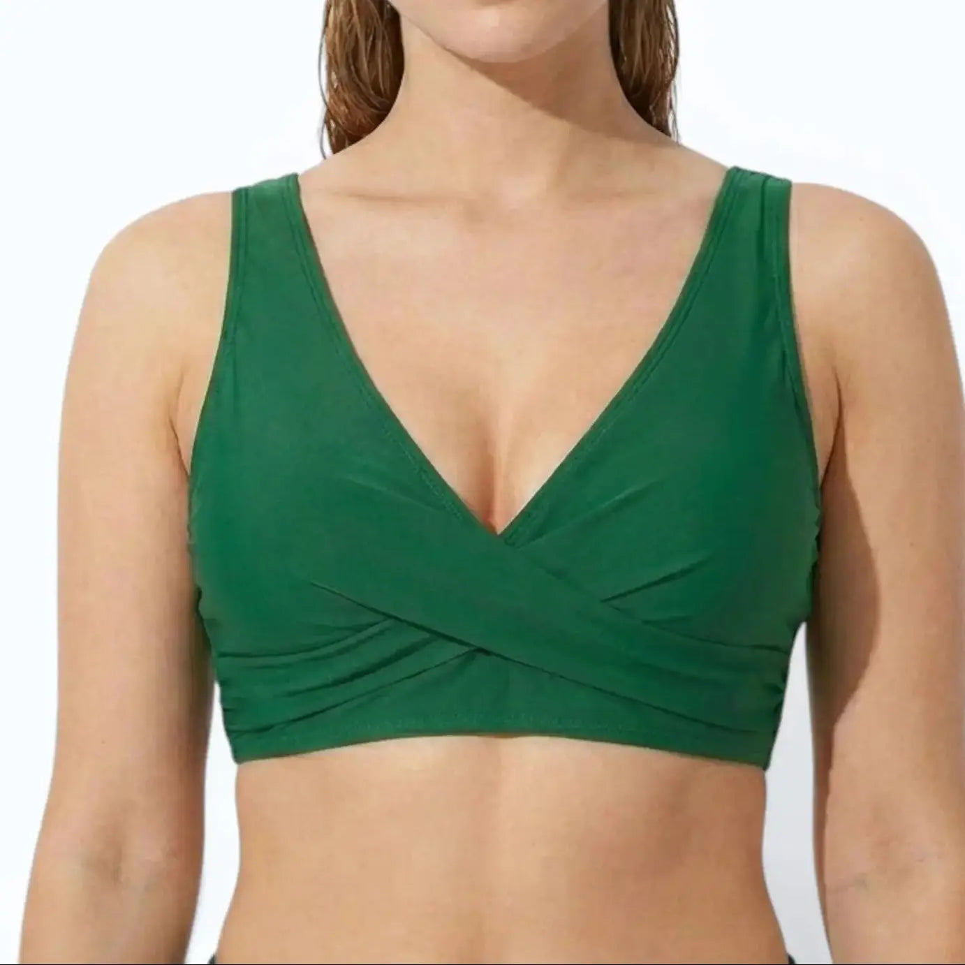 Women's High-Waisted Bikini Set Wrap V-Neck Two-Piece Swimsuit Beach Vacation - Victrafia