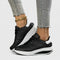 Women's Lace-Up Platform Sneakers Casual Walking Shoes Cushioned Wedge - Victrafia