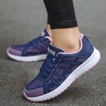 Women's Lightweight Breathable Mesh Sneakers Casual Walking Everyday Lace-Up Running Shoes - Victrafia