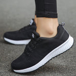 Women's Lightweight Breathable Mesh Sneakers Casual Walking Everyday Lace-Up Running Shoes - Victrafia