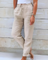 Women's Lightweight Linen Pants Elastic Waist Drawstring Casual Summer - Victrafia