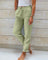Women's Lightweight Linen Pants Elastic Waist Drawstring Casual Summer - Victrafia