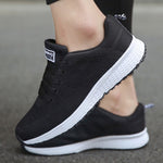 Women's Lightweight Mesh Sneakers Lace-Up Running Walking Casual Athletic Shoes - Victrafia