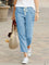 Women's Linen Drawstring Pants Casual Loose Fit Cropped Trousers Summer Beach Vacation - Victrafia