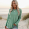Women's Long Sleeve Relaxed Fit Top Casual Everyday Boho Street Style Shirt with Pocket - Victrafia