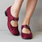 Women's Mary Jane Shoes Buckle Strap Low Heel Casual Office Everyday Flats - Victrafia