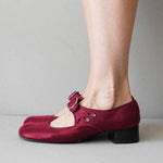 Women's Mary Jane Shoes Buckle Strap Low Heel Casual Office Everyday Flats - Victrafia