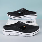 Women's Mesh Slip-On Mule Sneakers Breathable Cushioned Casual Walking Summer Shoes - Victrafia