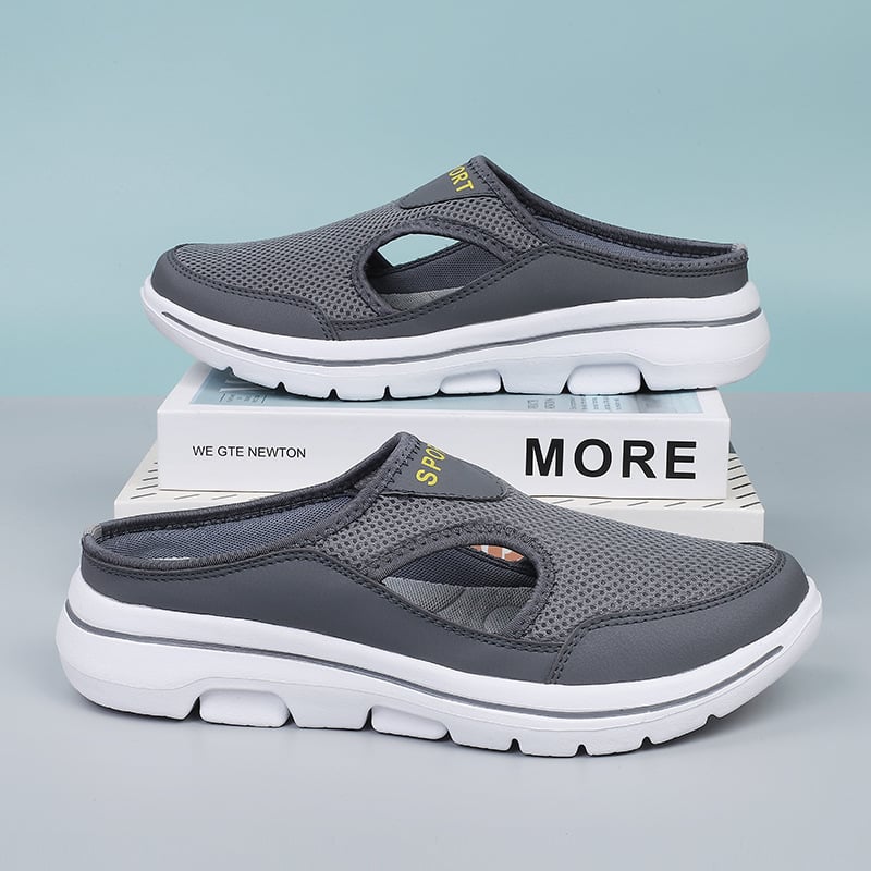 Women's Mesh Slip-On Mule Sneakers Breathable Cushioned Casual Walking Summer Shoes - Victrafia