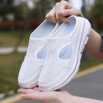 Women's Mesh Slip-On Mule Sneakers Breathable Cushioned Casual Walking Summer Shoes - Victrafia