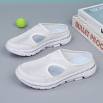 Women's Mesh Slip-On Mule Sneakers Breathable Cushioned Casual Walking Summer Shoes - Victrafia