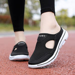 Women's Mesh Slip-On Mule Sneakers Breathable Cushioned Casual Walking Summer Shoes - Victrafia