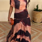 Women's One-Shoulder Maxi Dress Draped Bodice Formal Wedding Guest Evening Gown - Victrafia