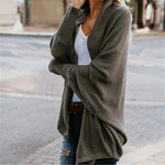 Women's Oversized Batwing Cardigan Open Front Chunky Knit Sweater Casual Fall Winter - Victrafia