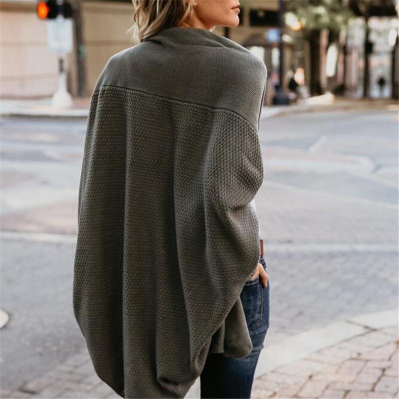 Women's Oversized Batwing Cardigan Open Front Chunky Knit Sweater Casual Fall Winter - Victrafia