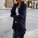 Women's Oversized Batwing Cardigan Open Front Chunky Knit Sweater Casual Fall Winter - Victrafia
