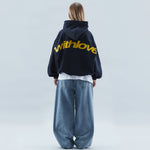 Women's Oversized Hoodie Streetwear Casual Fleece Pullover Urban Cropped Style - Victrafia