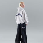 Women's Oversized Hoodie Streetwear Casual Fleece Pullover Urban Cropped Style - Victrafia