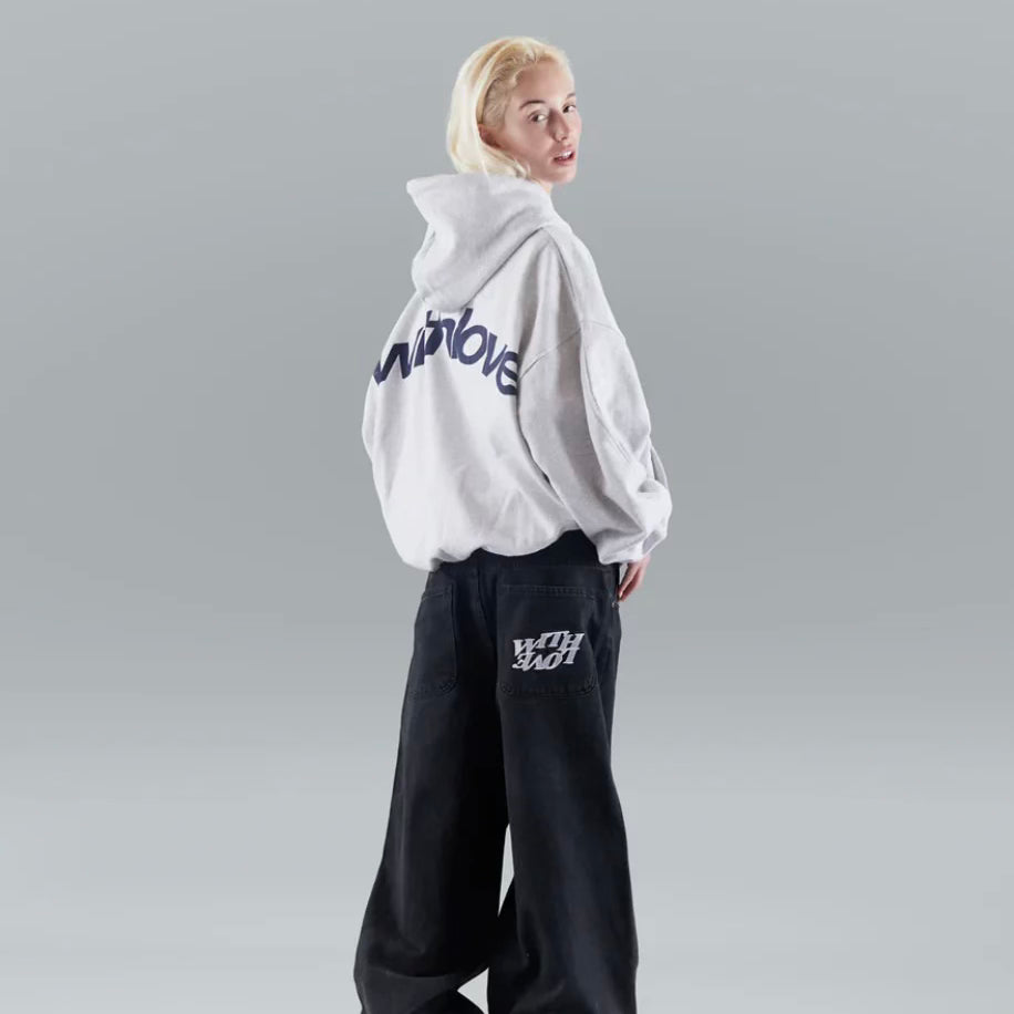 Women's Oversized Hoodie Streetwear Casual Fleece Pullover Urban Cropped Style - Victrafia