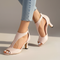 Women's Peep Toe Heels Cutout Ankle Booties Office Casual Block Heel Sandals - Victrafia