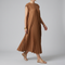 Women's Pleated Maxi Dress Sleeveless Wedding Guest Flowy Formal - Victrafia